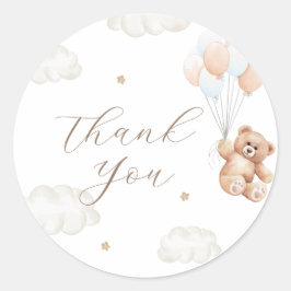 ブルーボーイベビーシャワー待つことができる ラウンドシール