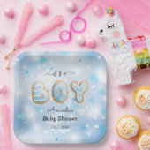 ブルーボーイベビーシャワー紙プレート ペーパープレート (パーティー)
