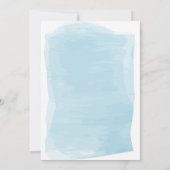 ブルーボーイベビーシャワー、ボーイベビーシャワー 招待状 (裏面)