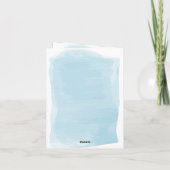 ブルーボーイベビーシャワー , 男の子ベビーシャワー 招待状 (裏面)