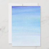 ブルーボーイベビースプリンクル招待状 招待状 (裏面)