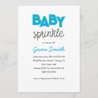 ブルーボーイベビー振りかける招待状 招待状