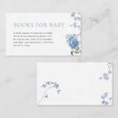 ブルーボーイベビー開花シャワーブックベビーカード プレイスカード (正面/裏面)