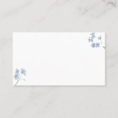 ブルーボーイベビー開花ベビーシャワーおむつラッフルカード プレイスカード (裏面)