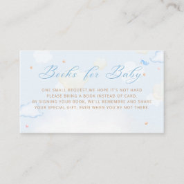 ブルーボーイボホテディベアバルーンブズベビー エンクロージャーカード