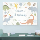 ブルーボーイボホ恐竜誕生日 横断幕 (トレードショー)