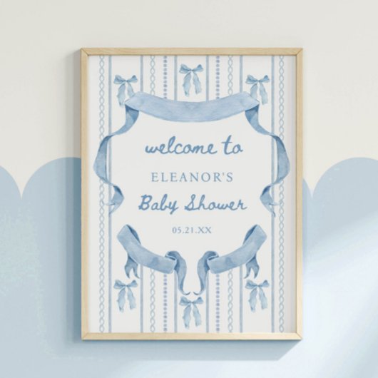 ブルーボーイボーイベビーシャワーへようこそ ポスター