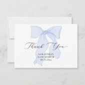 ブルーボーイボーイベビーシャワー サンキューカード (正面)