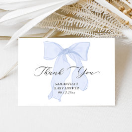 ブルーボーイボーイベビーシャワー サンキューカード