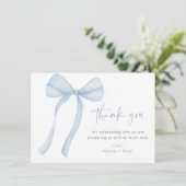 ブルーボーイボーイベビーシャワー サンキューカード (スタンド正面)