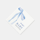ブルーボーイボーイベビーシャワー スタンダードカクテルナプキン (角)
