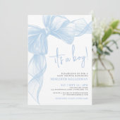 ブルーボーイボーイベビーシャワー 招待状 (スタンド正面)