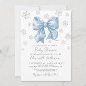 ブルーボーイボーイベビーシャワー 招待状 (正面)