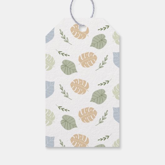 ブルーボーイボーホ恐竜誕生日サンキューユナイテッド ギフトタグ (裏面)