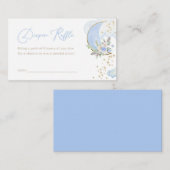 ブルーボーイムーンベビーシャワーおむつラッフルカード プレイスカード (正面/裏面)