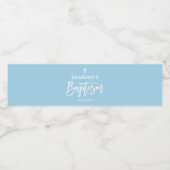 ブルーボーイモダンバプテスマ ペットボトルラベル (シングルラベル)