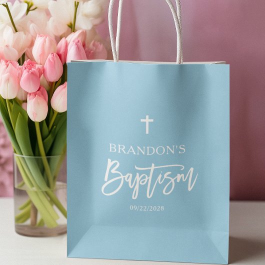 ブルーボーイモダンバプテスマ ミディアムペーパーバッグ
