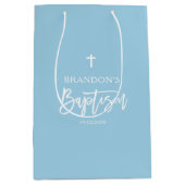 ブルーボーイモダンバプテスマ ミディアムペーパーバッグ (正面)