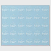 ブルーボーイモダンバプテスマ ラッピングペーパー (フラット)