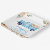 ブルーボーイリトルカボチャかわいい赤ちゃんシャワー ペーパープレート (傾斜あり)