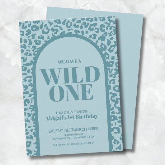 ブルーボーイワイルドワン誕生日パーティー 招待状
