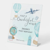 ブルーボーイワンダーフルワールドファースト誕生日 台座サイン (正面)