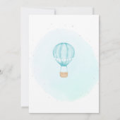 ブルーボーイワンダーフルワールドファースト誕生日 招待状 (裏面)