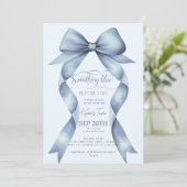 ブルーボーイング何か青い前に私はブライダルシャワー 招待状 (スタンド正面)