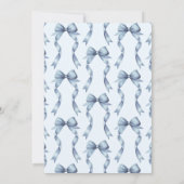 ブルーボーイング何か青い前に私はブライダルシャワー 招待状 (裏面)