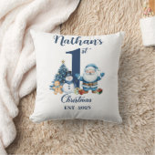 ブルーボーイ初めてのクリスマス クッション (ブランケット)