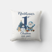 ブルーボーイ初めてのクリスマス クッション (正面)