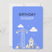 ブルーボーイ建設お誕生日パーティー 招待状 (裏面)