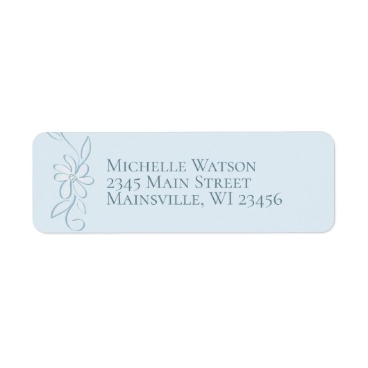 ブルーボーイ生誕発表シンプルヴィンテージ ラベル (正面)