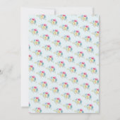 ブルーボーイ男女兼用&ボーイツインズベビーシャワー 招待状 (裏面)