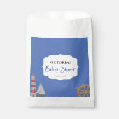 ブルーボーイ航海のベビーシャワー フェイバーバッグ (正面)