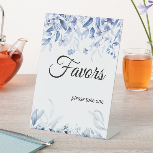 ブルーボーイ赤ちゃんシャワーフローラドロップの好意 台座サイン (インサイチュ)