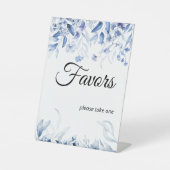 ブルーボーイ赤ちゃんシャワーフローラドロップの好意 台座サイン (正面)