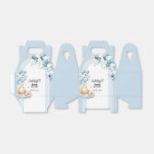 ブルーボーイ赤ちゃんシャワー熊と風船用愛箱 フェイバーボックス (折り畳みなし)