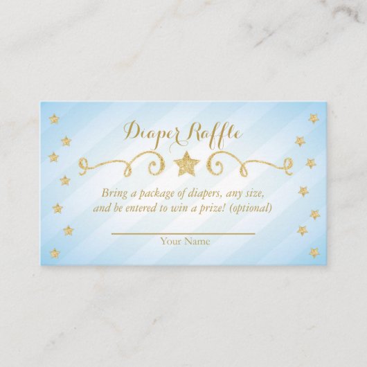 ブルーボーイ きらきら星のおむつくじ カード (正面)