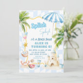 ブルーボーイ グルービービーチパーティー バースデーバッシュ 招待状 (スタンド正面)