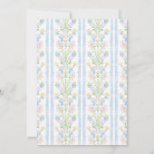 ブルーボーウアーリトルカボチャ誕生日招待状 サンキューカード (裏面)