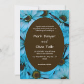 ブルーボーエレガントド結婚式招待状テンプレート 招待状 (正面)