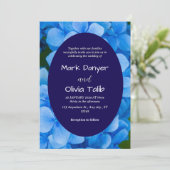 ブルーボーエレガントド結婚式招待状テンプレート 招待状 (スタンド正面)