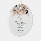 ブルーボーエレガントホフローラお前が私のゴッドマザーになる セラミックオーナメント (右)