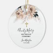 ブルーボーエレガントホフローラお前が私のゴッドマザーになる セラミックオーナメント (左)