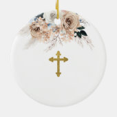 ブルーボーエレガントホフローラお前が私のゴッドマザーになる セラミックオーナメント (裏面)