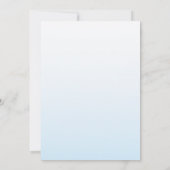 ブルーボーガール誕生日招待状 招待状 (裏面)