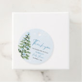 ブルーボーズクリスマスツリー男の子冬の赤ちゃんシャワー フェイバータグ (インサイチュ)