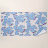 ブルーボーズコケット ビーチタオル (正面)