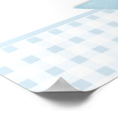 ブルーボーズベビーシャワーウェルカムサイン ポスター (角)